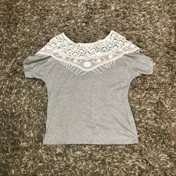 Lace Boatneck Shirt - Picture 5 of 8